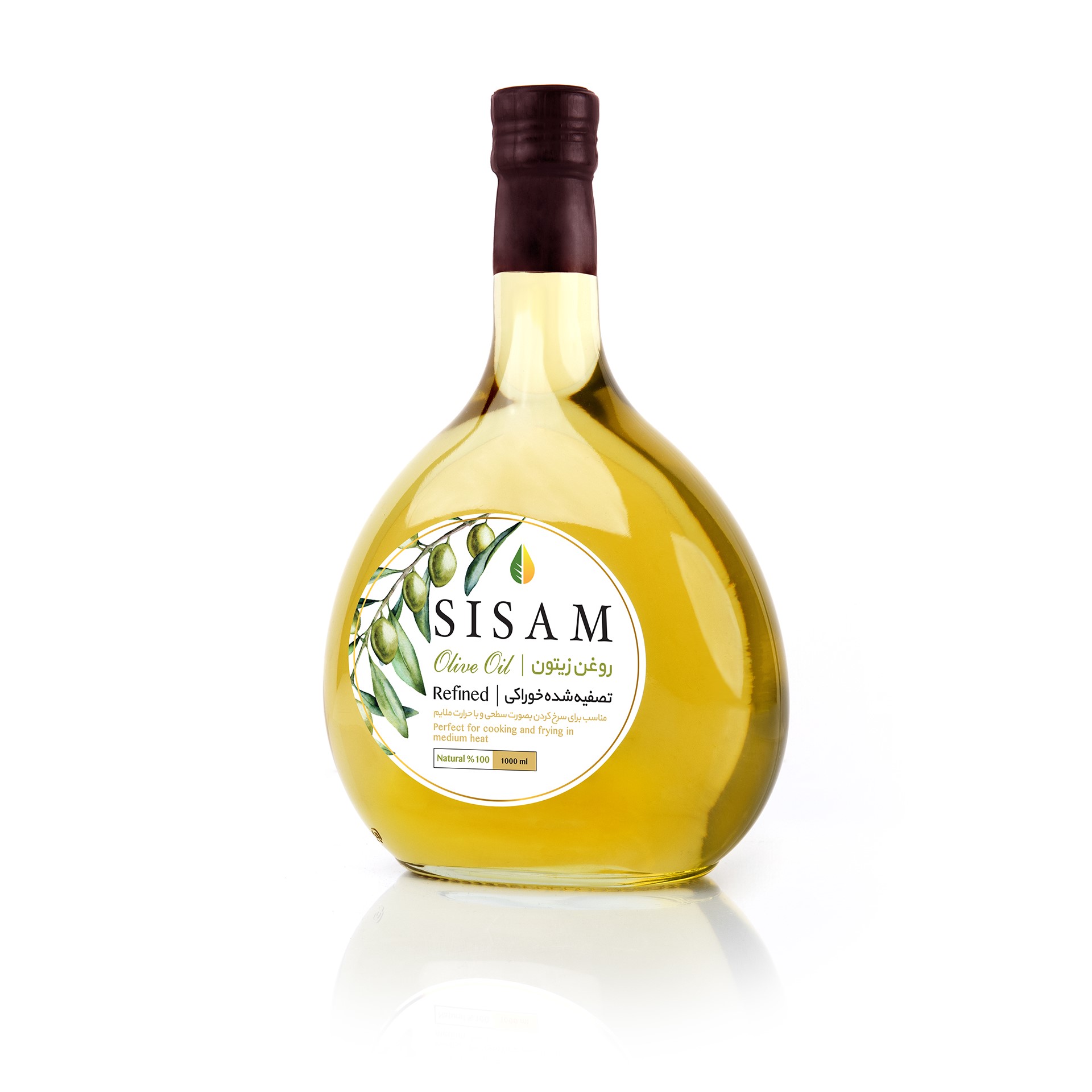 روغن زیتون تصفیه (شیشه 1000 میلی لیتر)